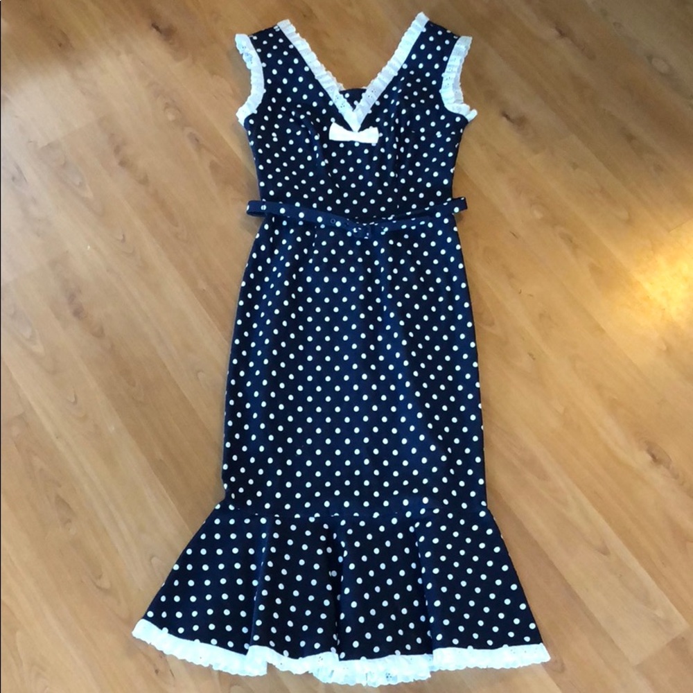 Rockabilly polka dot dress
